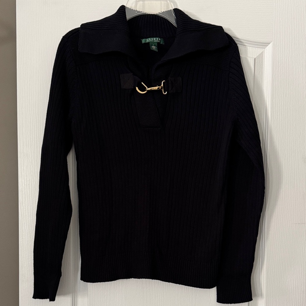 Lauren RL Sweater with Gold Clasp-quality!
